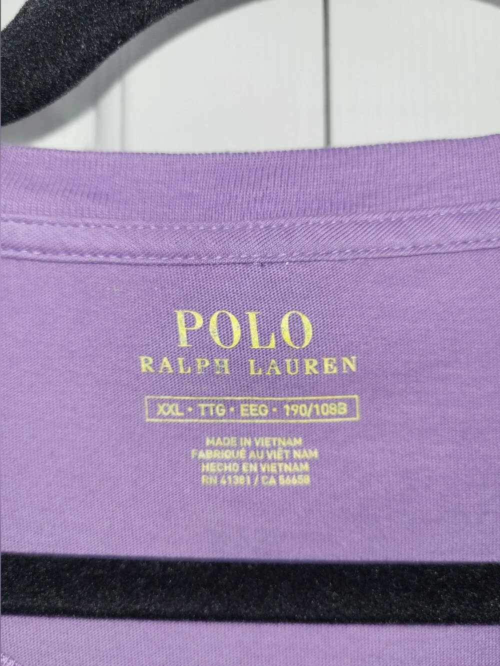 POLO RALPH LAUREN Classic Fit 1992 Purple Graphic Tee Retro 90s Streetwear